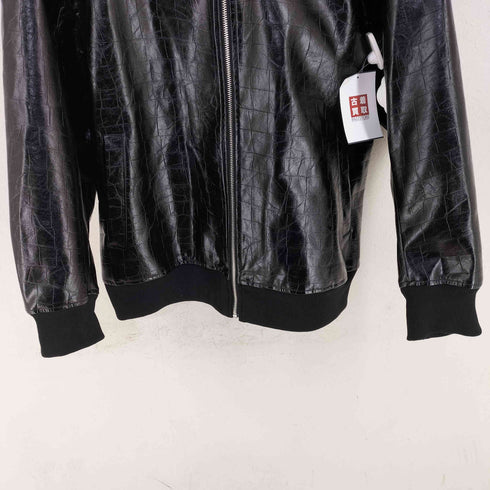 ノーアイディー NO ID. シンセティックレザーフーデッドBLZ メンズ ONE SIZE