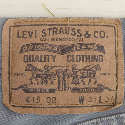 リーバイス Levis 99年1月製 ボタン裏273 EURO 615 ジッパーフライデニム メンズ W31/L34