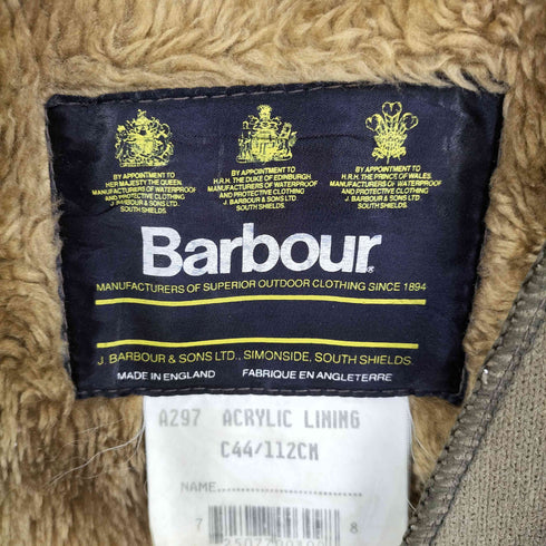 バブアー Barbour A297 ACRYLIC LINING メンズ C44/112CM