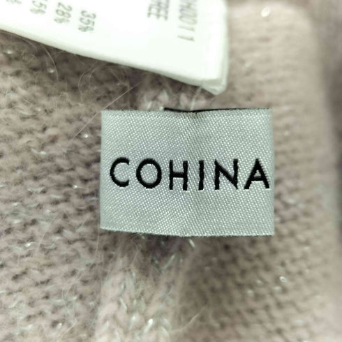 コヒナ COHINA フォックスアンゴラボートネックニット レディース FREE