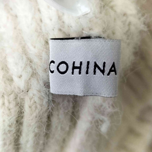 コヒナ COHINA グラデーションパールスリーブニット レディース FREE