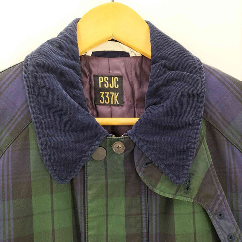 ポールスミス Paul Smith PSJC 337K 裏地チェック チェック柄 襟コーデュロイ ハンティングジャケット メンズ JPN:M