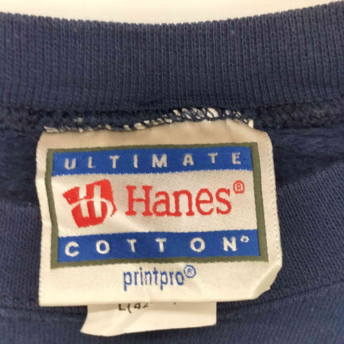 Hanesボディ 00S ドラマロゴ プリント 裏起毛 スウェット トレーナー メンズ import:L