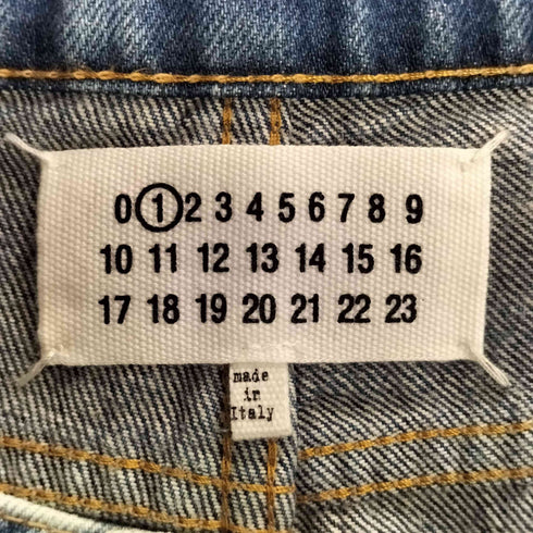 メゾンマルジェラ Maison Margiela Spliced Thigh Recycled Jeans 再構築 リサイクル デニムパンツ レディース 42
