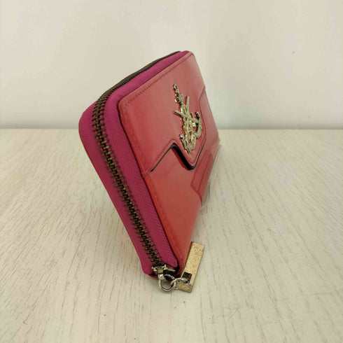 トリーバーチ TORY BURCH エナメル ラウンドジップウォレット レディース