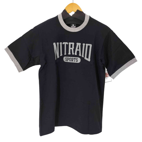 ナイトレイド Nitraid カレッジロゴ リンガーTシャツ メンズ M