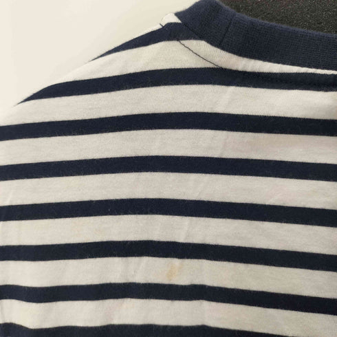 ラコステライブ Lacoste Live ワニロゴ ボーダークルーネック Tシャツ メンズ 3