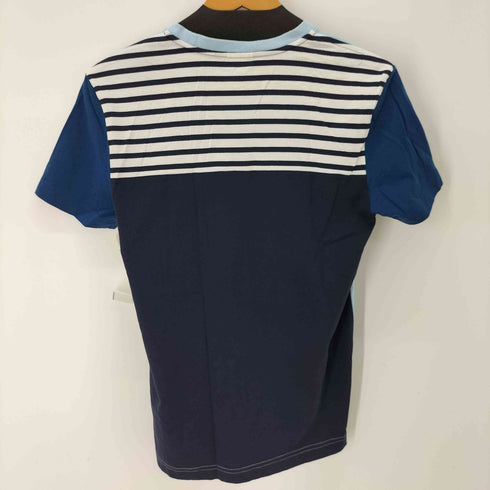 ラコステライブ Lacoste Live ワニロゴ ボーダークルーネック Tシャツ メンズ 3