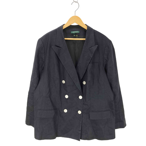 ローレンラルフローレン LAUREN RALPH LAUREN ダブルブレスト リネンテーラードジャケット レディース