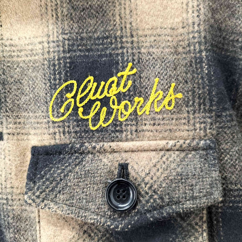 クラクト CLUCT キルティングチェックシャツジャケット メンズ JPN:L