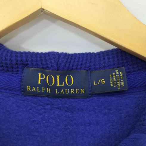 ポロラルフローレン POLO RALPH LAUREN ポニー刺繍 フード裏サーマル ジップアップパーカー メンズ import:L