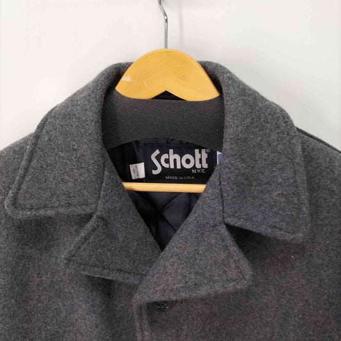 ショット Schott ウールハーフチェスターコート メンズ US:38