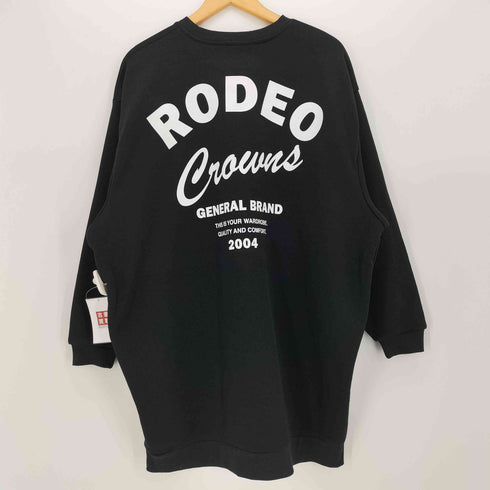 ロデオクラウンズ RODEO CROWNS バックロゴ ルーズ スウェット ワンピース レディース FREE