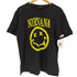 ブロードウェイ BROADWAY アーティスト スマイル ロゴ プリント S/S Tシャツ バンド Tシャツ メンズ JPN:L