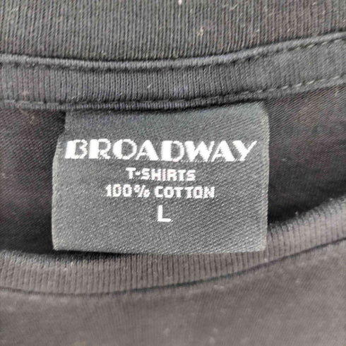 ブロードウェイ BROADWAY アーティスト スマイル ロゴ プリント S/S Tシャツ バンド Tシャツ メンズ JPN:L