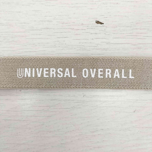 ユニバーサルオーバーオール UNIVERSAL OVERALL ロゴ プリント サスペンダー ユニセックス メンズ