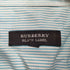 バーバリーブラックレーベル BURBERRY BLACK LABEL ストライプ柄 七分袖 スキッパーシャツ レディース 2