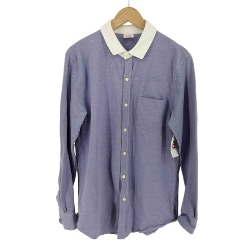 ブルックスブラザーズ BROOKS BROTHERS 鹿の子 ワイドカラー コットンシャツ PERFORMANCE KNIT メンズ JPN:M