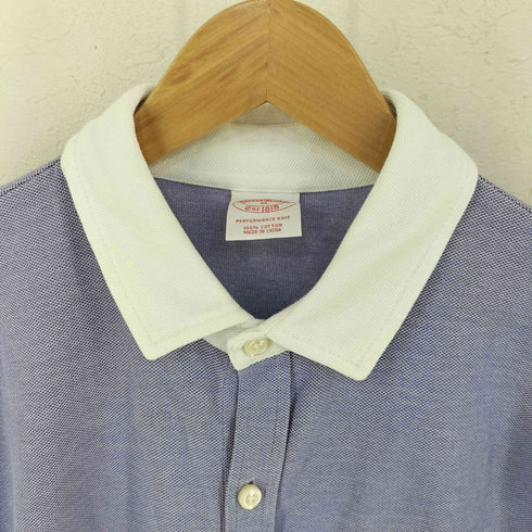ブルックスブラザーズ BROOKS BROTHERS 鹿の子 ワイドカラー コットンシャツ PERFORMANCE KNIT メンズ JPN:M