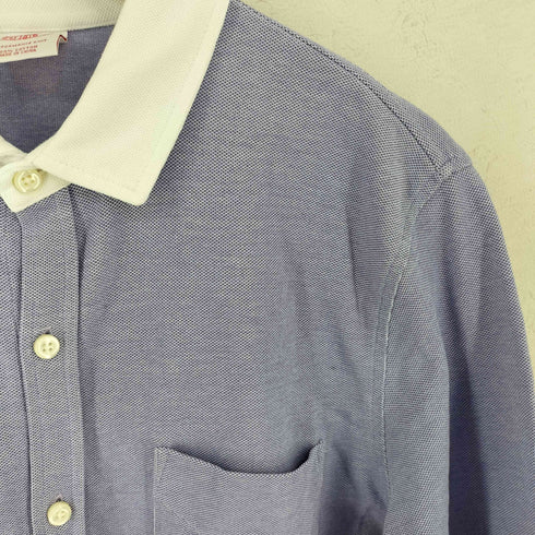 ブルックスブラザーズ BROOKS BROTHERS 鹿の子 ワイドカラー コットンシャツ PERFORMANCE KNIT メンズ JPN:M