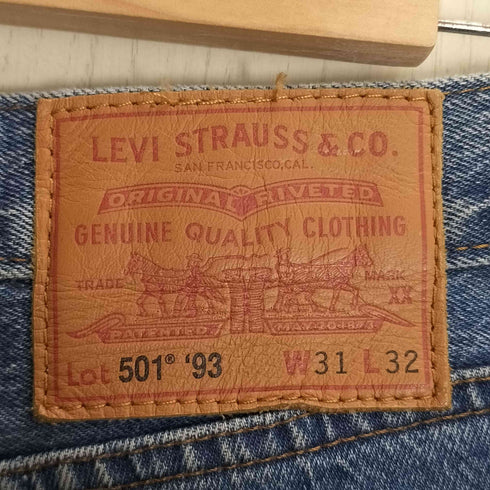 リーバイス Levis 501 エジプト製 93年復刻 ボタン裏4985 ビックE デニムパンツ メンズ W31 L32