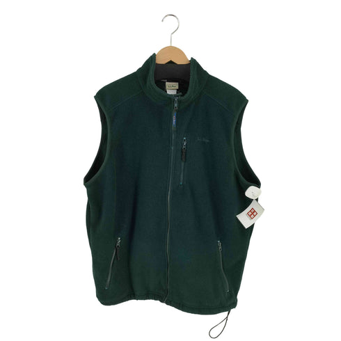 エルエルビーン L.L.Bean MADE IN USA フロントロゴ刺繍 フリースベスト メンズ import:L MENS TALL