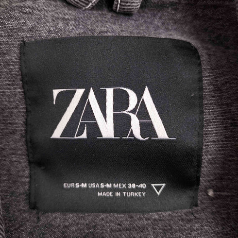 ザラ ZARA ブラックデニムベスト メンズ S-M