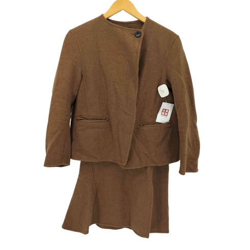 ユニクロプラスジェイ UNIQLO+J ダブルフェイスノーカラージャケット スカート レディース JPN:S W58 H85
