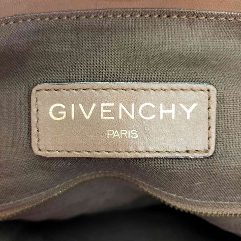 ジバンシィ GIVENCHY 総柄 ロゴ DARGENT ジップ ボストン バッグ ハンド バッグ レディース