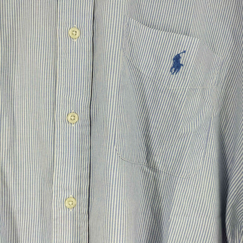 ラルフローレン RALPH LAUREN YARMOUTH ストライプボタンダウンシャツ メンズ 16 1/2 32/33