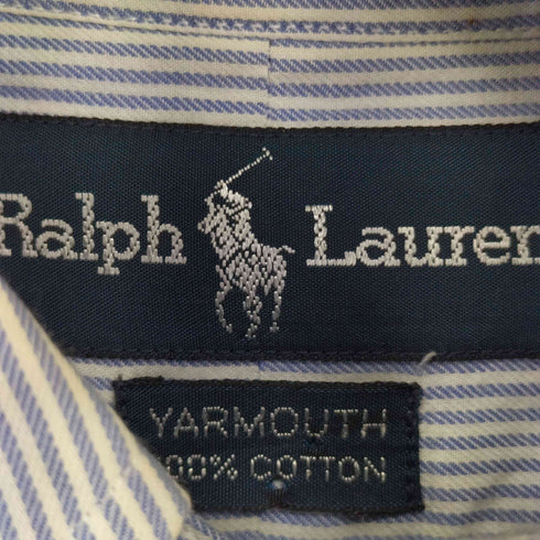 ラルフローレン RALPH LAUREN YARMOUTH ストライプボタンダウンシャツ メンズ 16 1/2 32/33