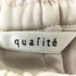 カリテ qualite サテンイージーテーパードパンツ レディース JPN:34