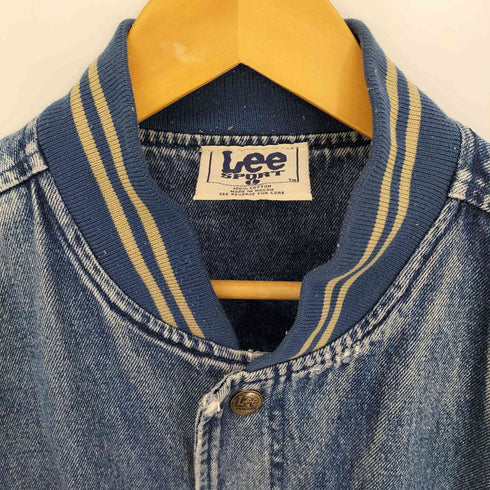 リー Lee 90s USバスケットボールチーム デニム スタジアムジャンパー メンズ import:L