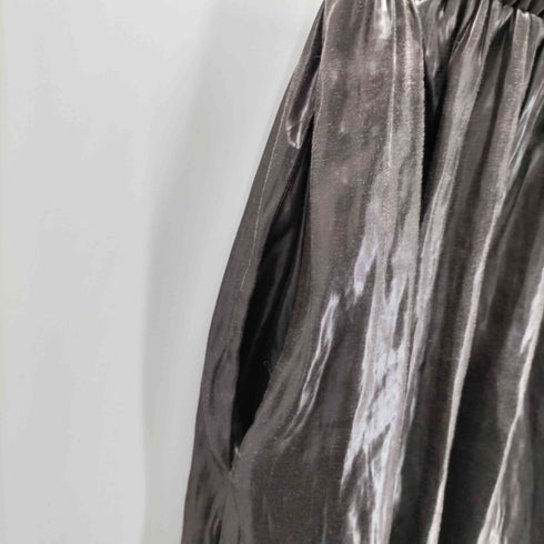 カリテ qualite グロッシーサテンドレープパンツ レディース JPN:36