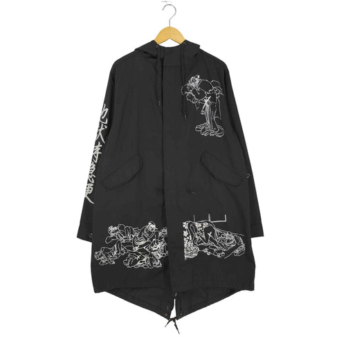 デリバリーヘルズ Delivery Hells MIX MODS JKT 地獄特急便 春画プリント モッズコート メンズ JPN:L