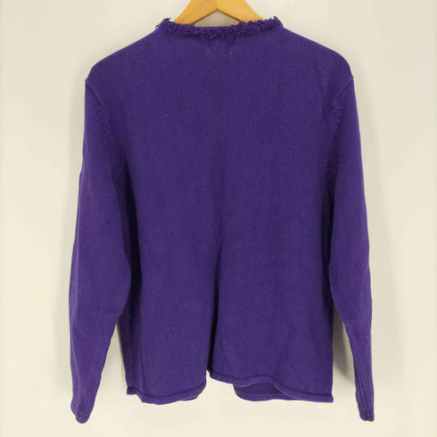 ボンワース BonWorth 服飾 装飾 ビーズ ラミー コットン ニット カーディガン レディース import:L