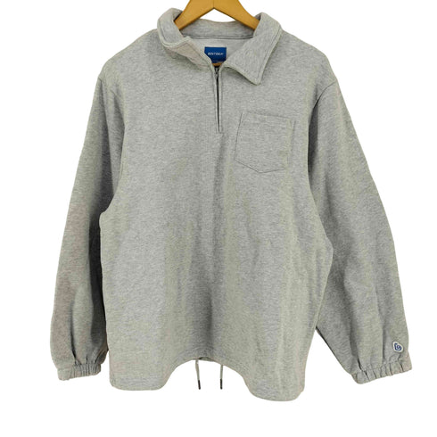 BENTIDEA ハーフジップバルーンスリーブスウェット メンズ L