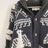 ヒューストン HOUSTON ノルディック柄 ALASKA アラスカ 民族 カウチン セーター カーディガン メンズ import:M