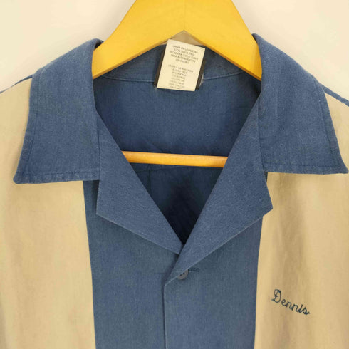 ヒルトン HILTON 90-00s フロント刺繍 バックプリント ボウリングシャツ メンズ import:L