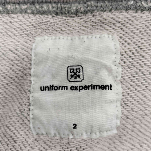 ユニフォームエクスペリメント uniform experiment ロゴプリント クラッシュ加工 ダメージパーカー メンズ 2