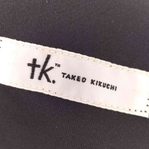 ティーケータケオキクチ tk. TAKEO KIKUCHI 2.5マイルジョーゼット5分袖ノーカラーセットアップ メンズ 上下共にM