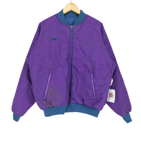 コロンビア Columbia 90S リバーシブルナイロン中綿ジャケット メンズ L