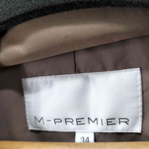 エムプルミエ M-PREMIER ショールカラー ダウンコート レディース 34