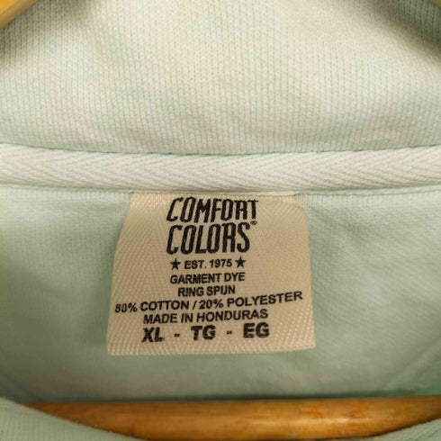 コンフォートカラーズ COMFORT COLORS 企業ロゴ刺繍ハーフジップスウェット メンズ XL