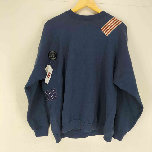 フルーツオブザルーム FRUIT OF THE LOOM 80~90S MADE IN USA パッチワークスウェット メンズ XL