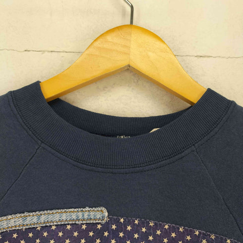 フルーツオブザルーム FRUIT OF THE LOOM 80~90S MADE IN USA パッチワークスウェット メンズ XL
