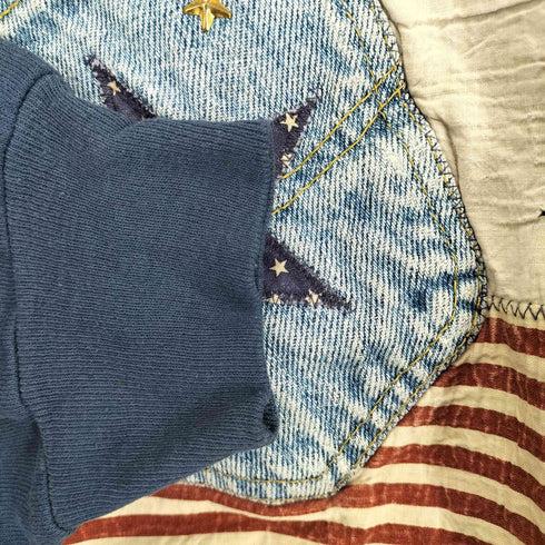 フルーツオブザルーム FRUIT OF THE LOOM 80~90S MADE IN USA パッチワークスウェット メンズ XL