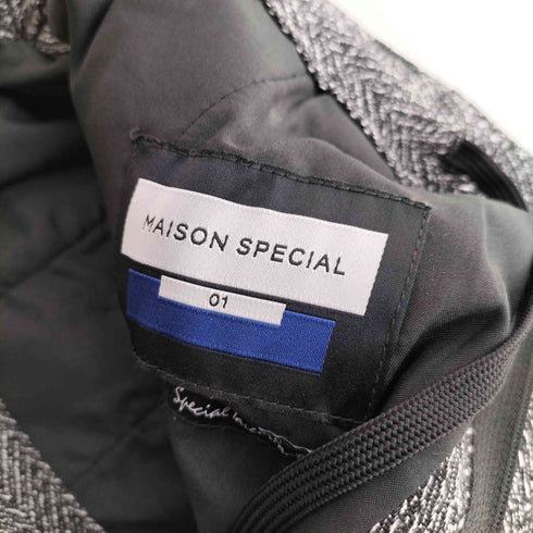メゾンスペシャル MAISON SPECIAL マルチファブリック1タックイージープライムワイドパンツ メンズ 01