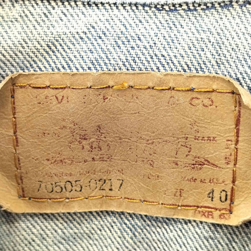 リーバイス Levis 90s 70505-0217 3rd ボタン裏715 デニムトラッカージャケット メンズ 40