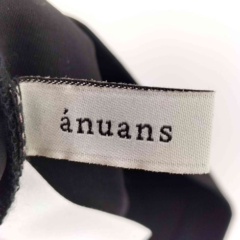 アニュアンス anuans シルクタッチコットンUネックT レディース